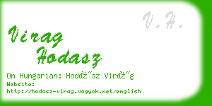 virag hodasz business card